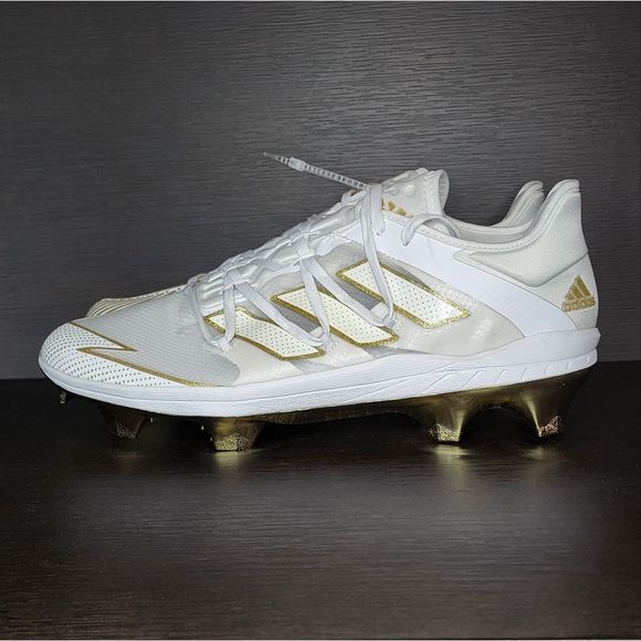 ADIZERO AFTERBURNER 7 GOLD CLEATS - Picture 2 of 7